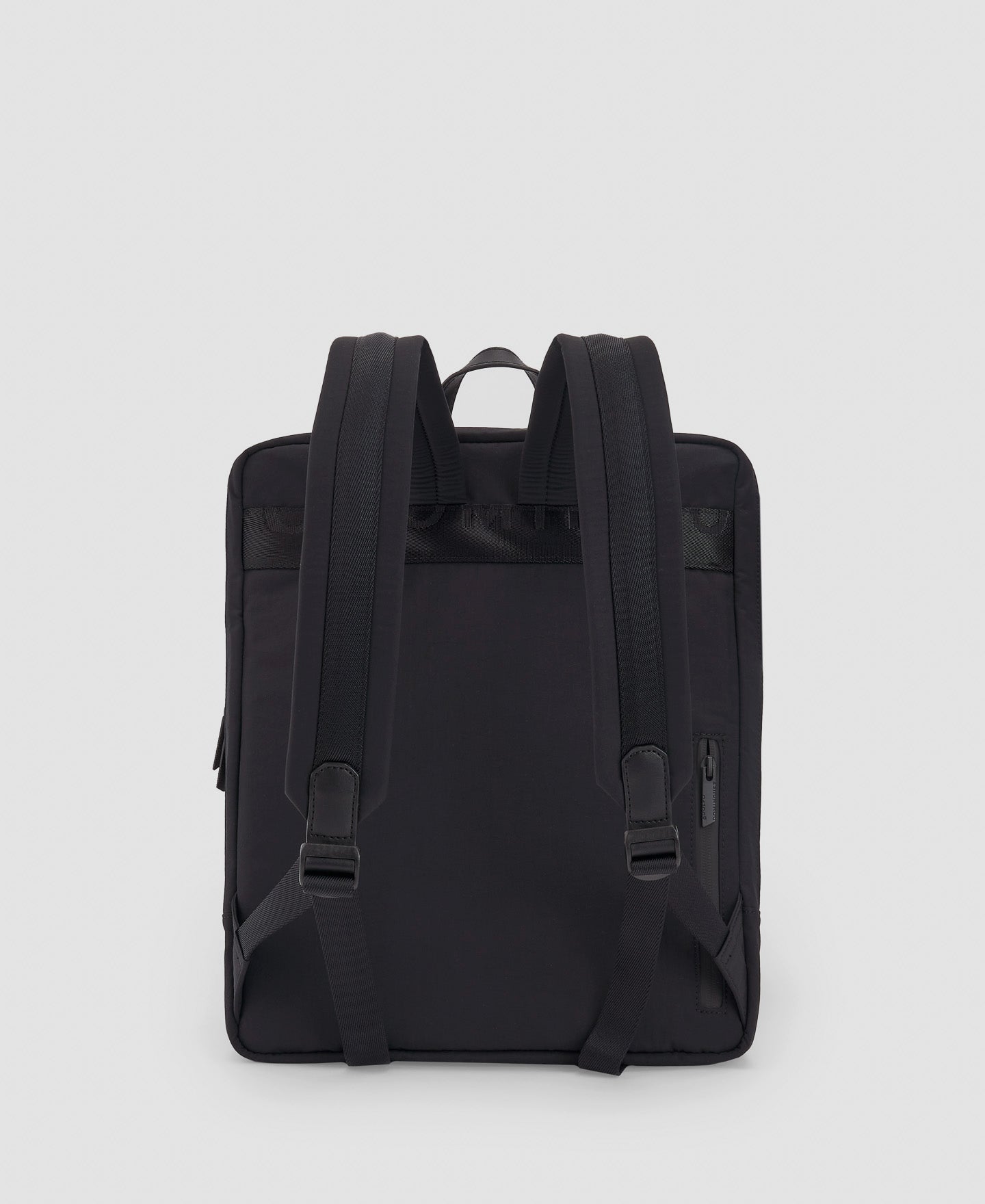 Black Recycled Polyester Backpack