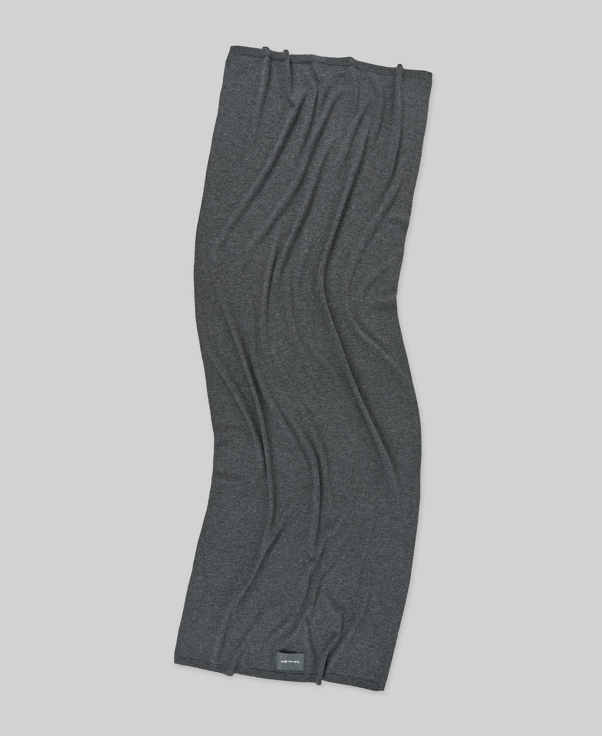 Merino Wool Scarf for Men in Grey Melange