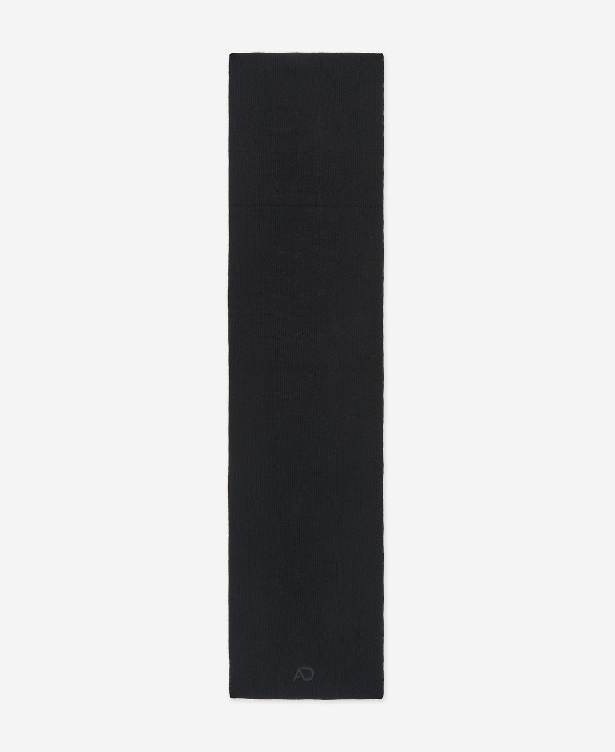 Black Knitted Woollen Scarf For Men