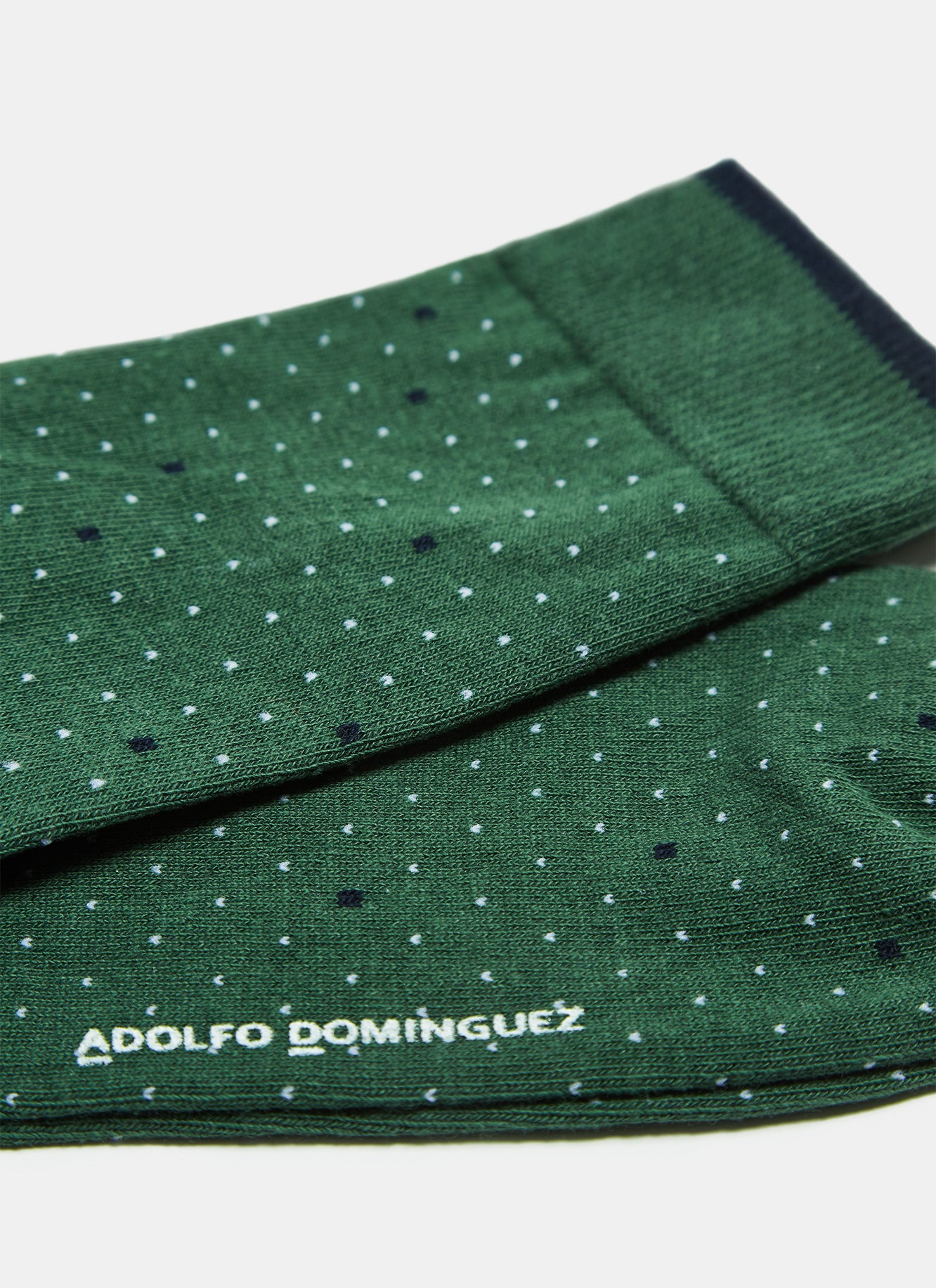 Green/White Low Cut Socks With Checked Motif