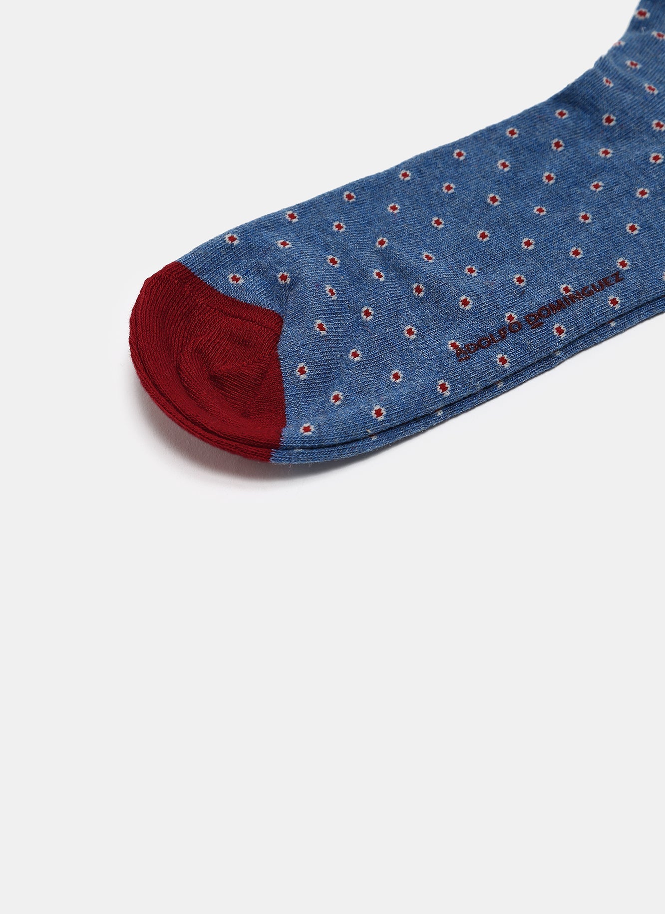 Blue Low Cut Socks With Two-Tone Motif