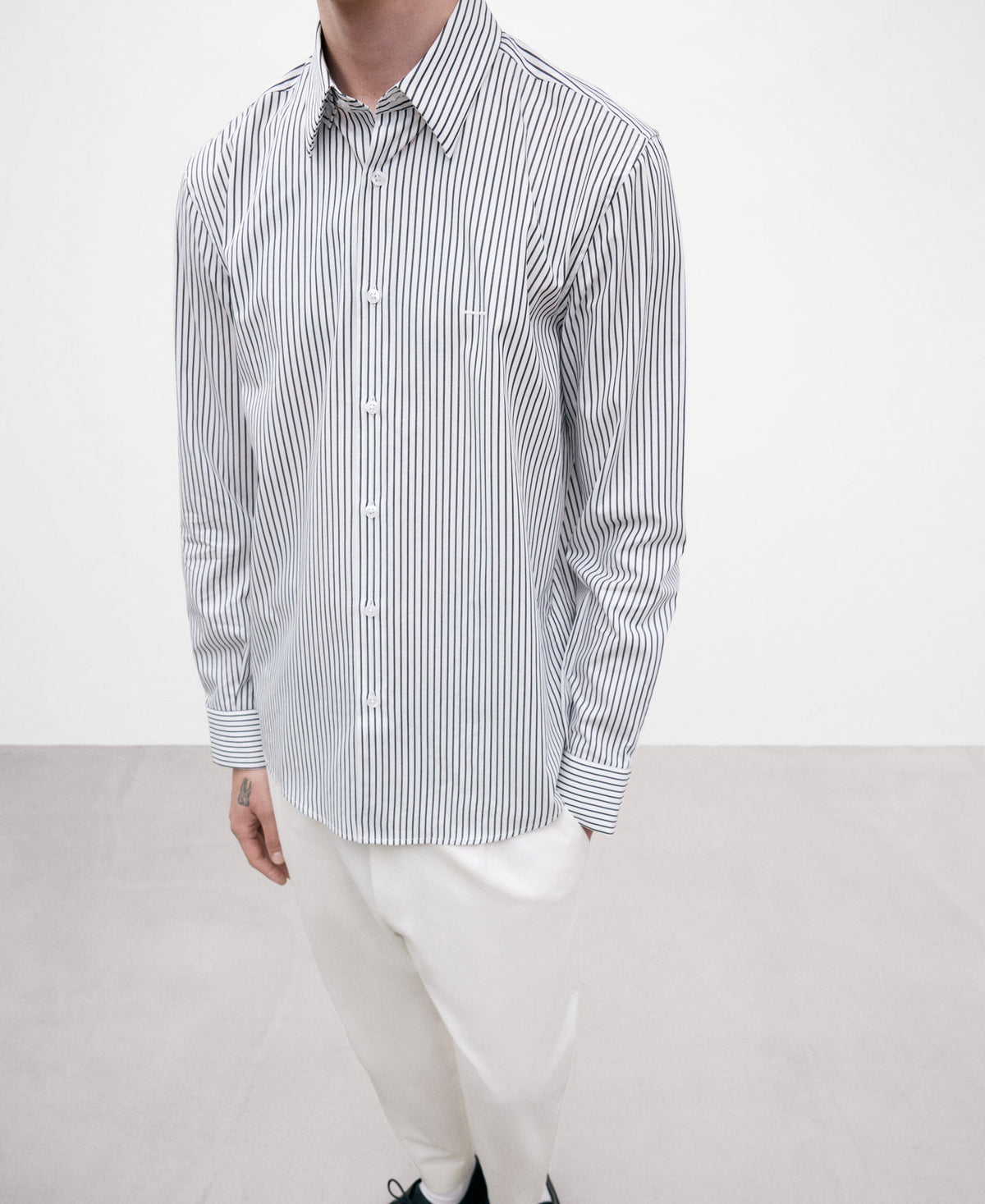 Black And White Striped Shirt