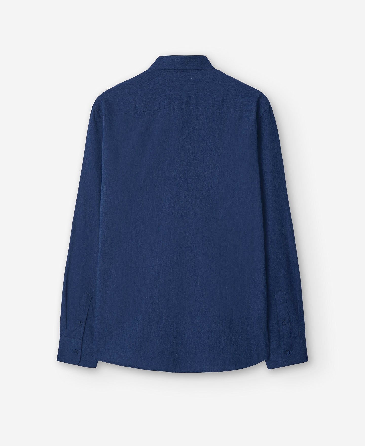 Navy Blue Cotton Shirt For Men