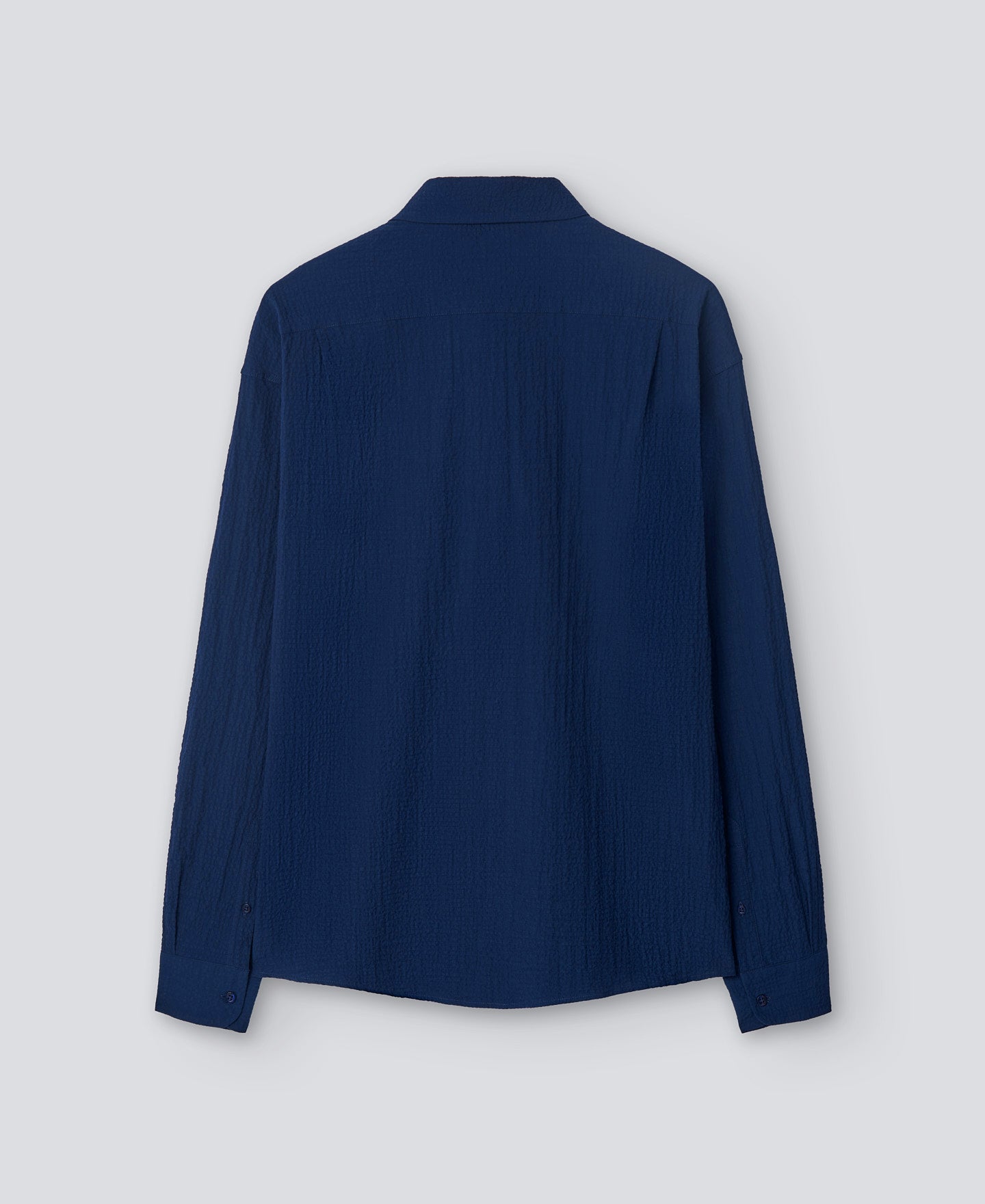 Navy Blue Cotton Shirt