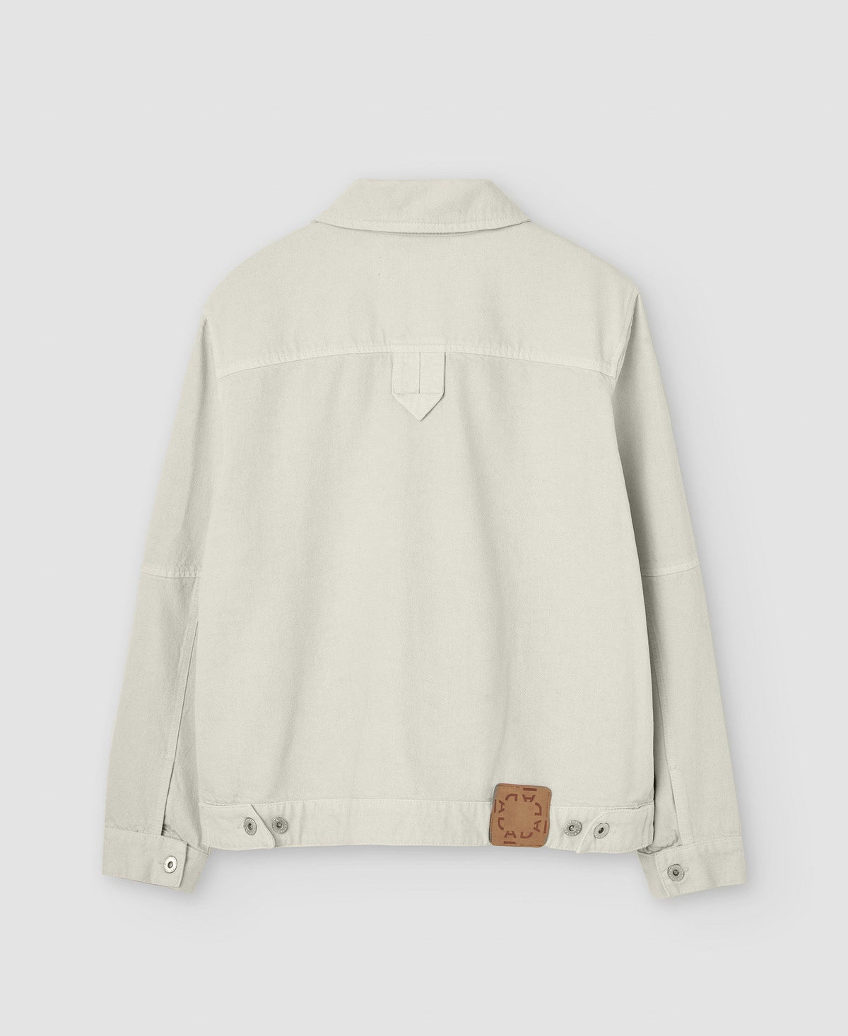 Sand Cotton Canvas Trucker Jacket