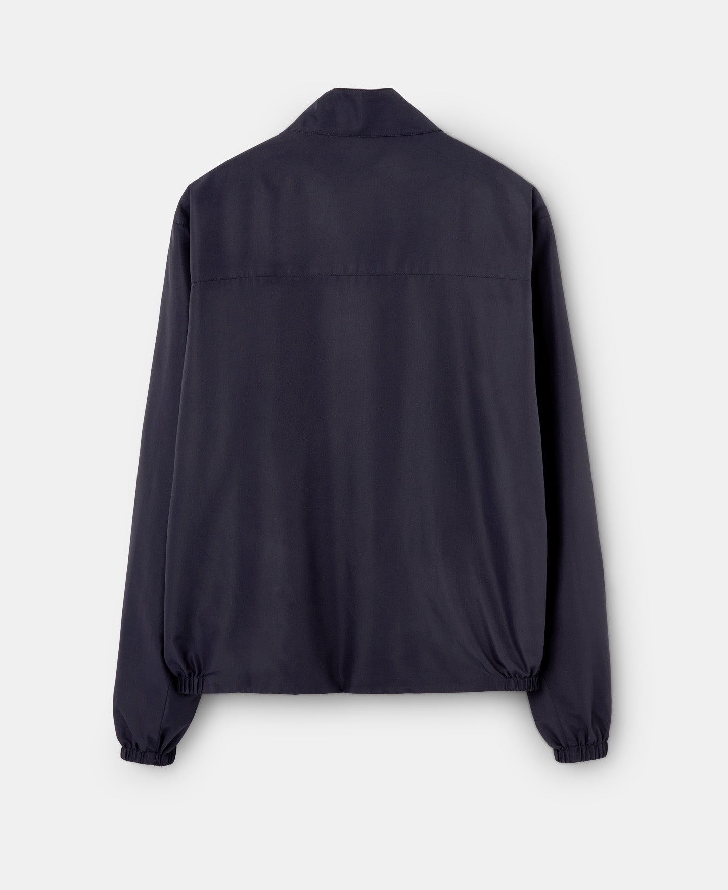 Blue/White Reversible Jacket With Mandarin Collar