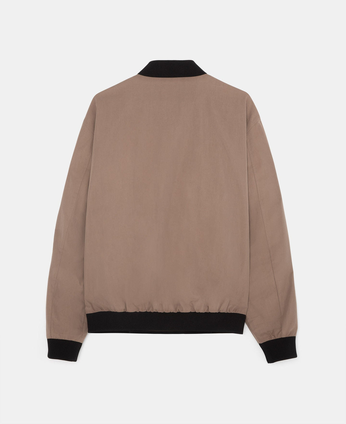 Taupe Irregular Stitching Bomber