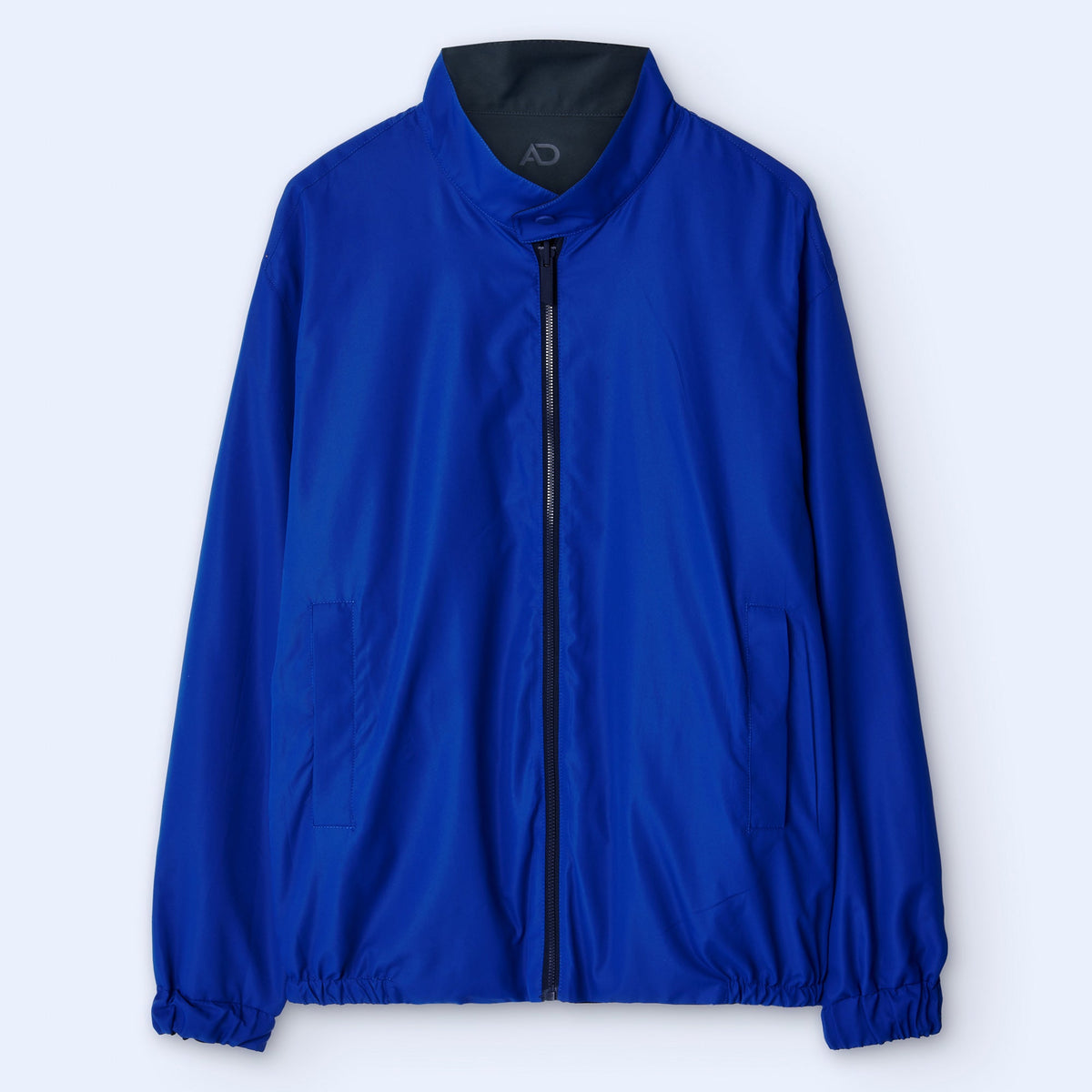 Reversible Harrington Jacket - Navy Blue