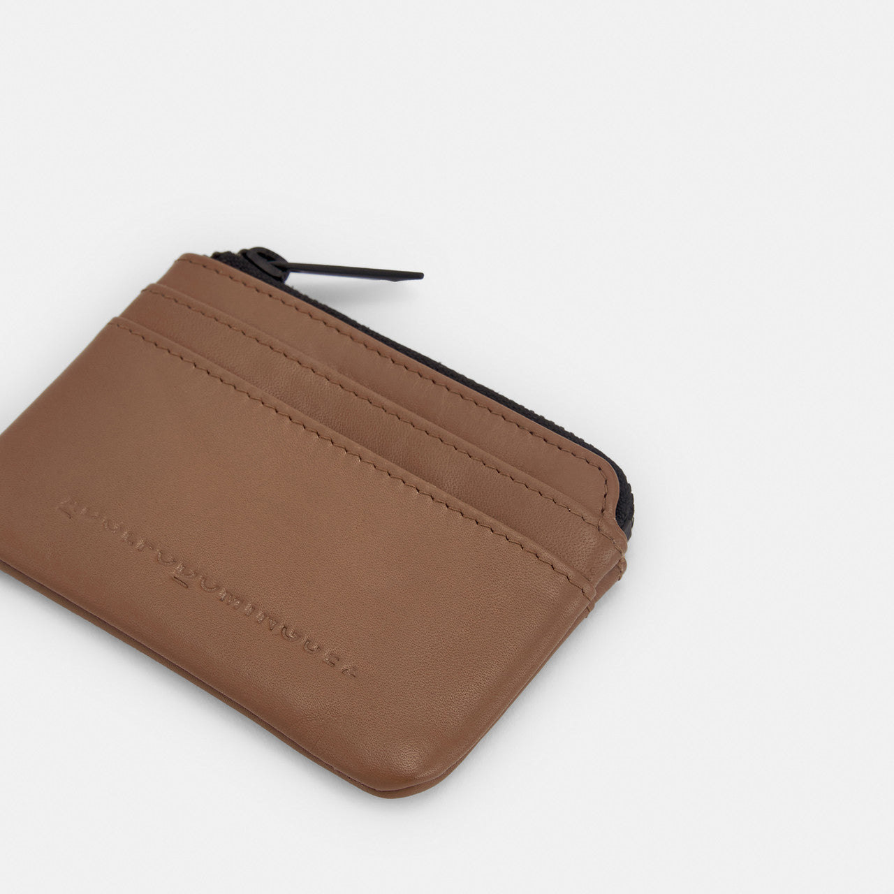 Tobacco Leather Zipped Wallet