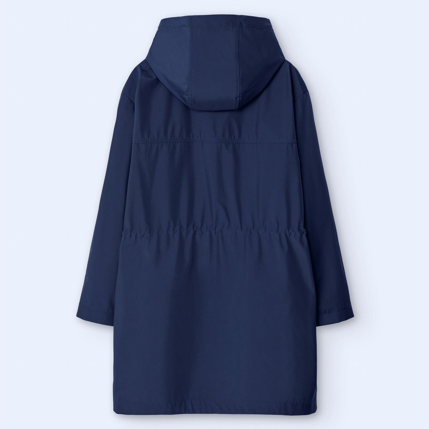 Navy Blue Nautic Hooded Parka