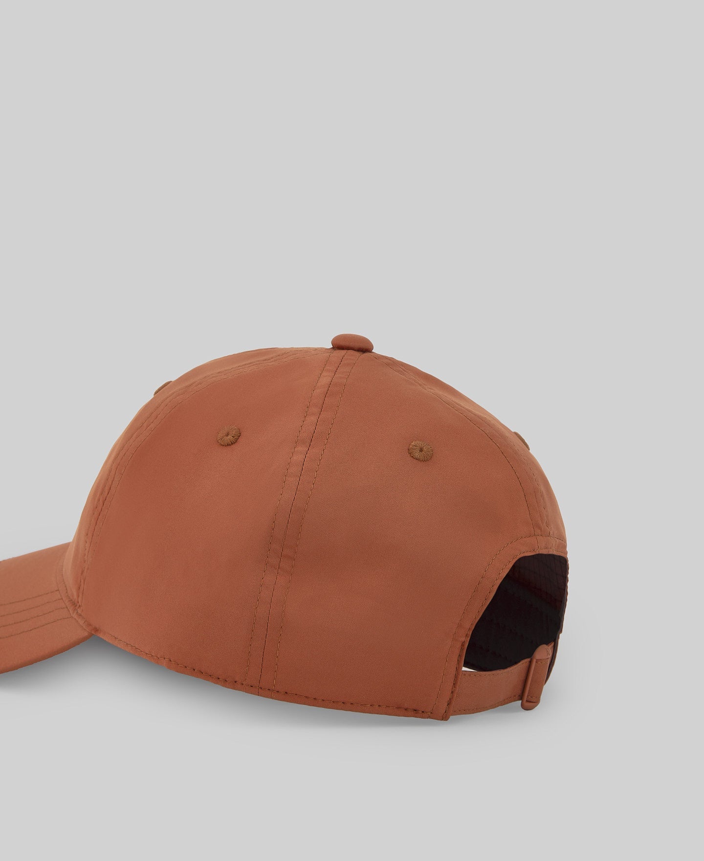 Technical fabric cap man in dark orange