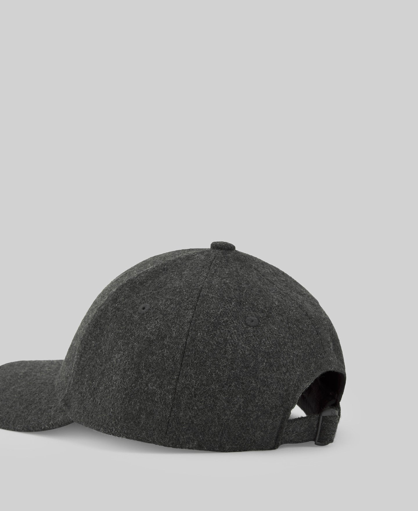 Gray wool blend cap man in dark grey