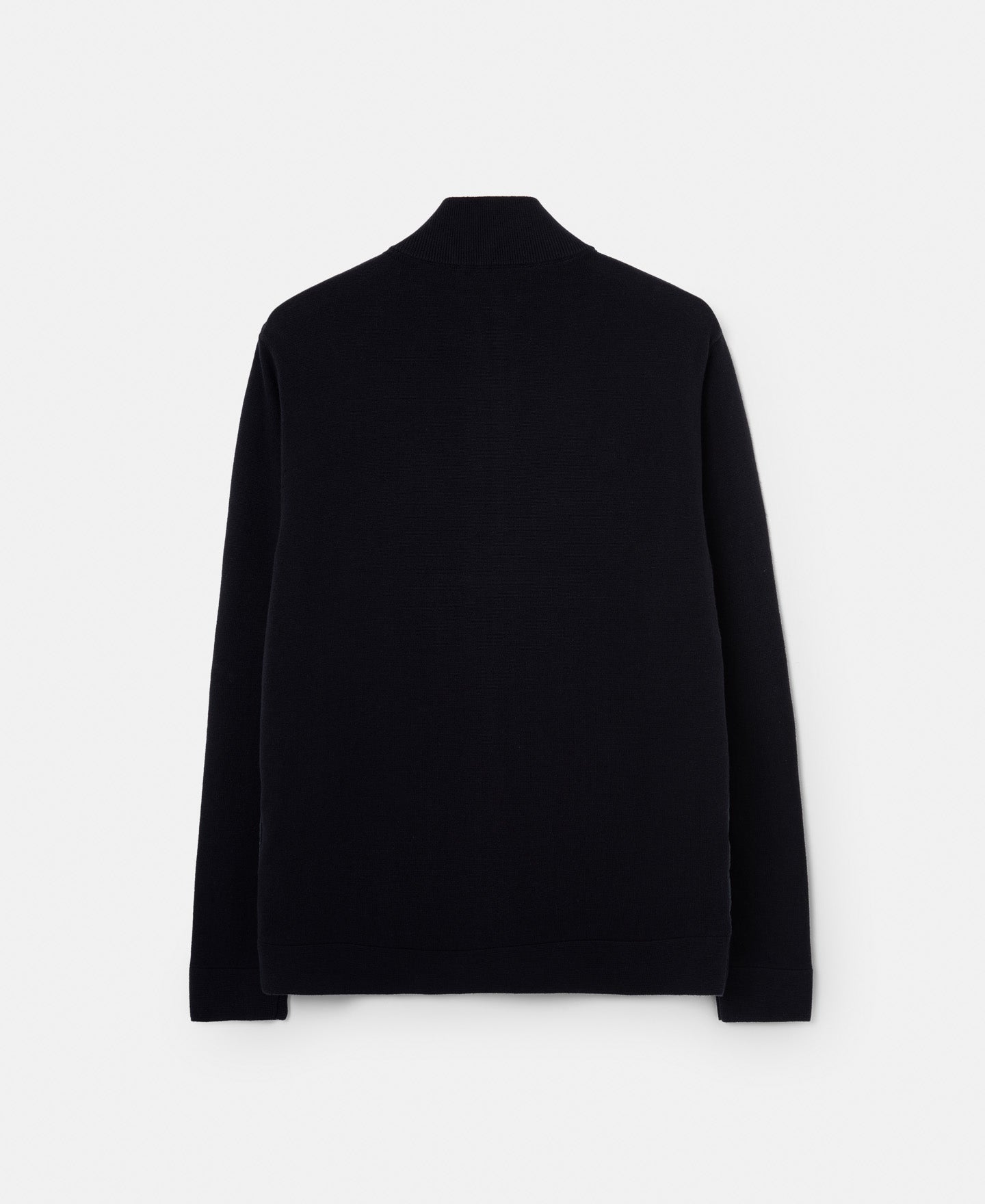 Navy Blue Cardigan In Cotton With Pockets