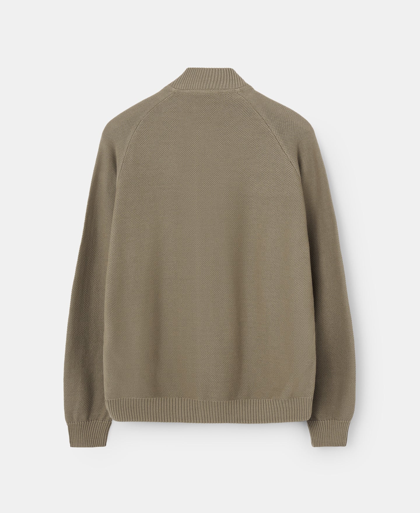 Ike Green Cardigan With Varsity Collar