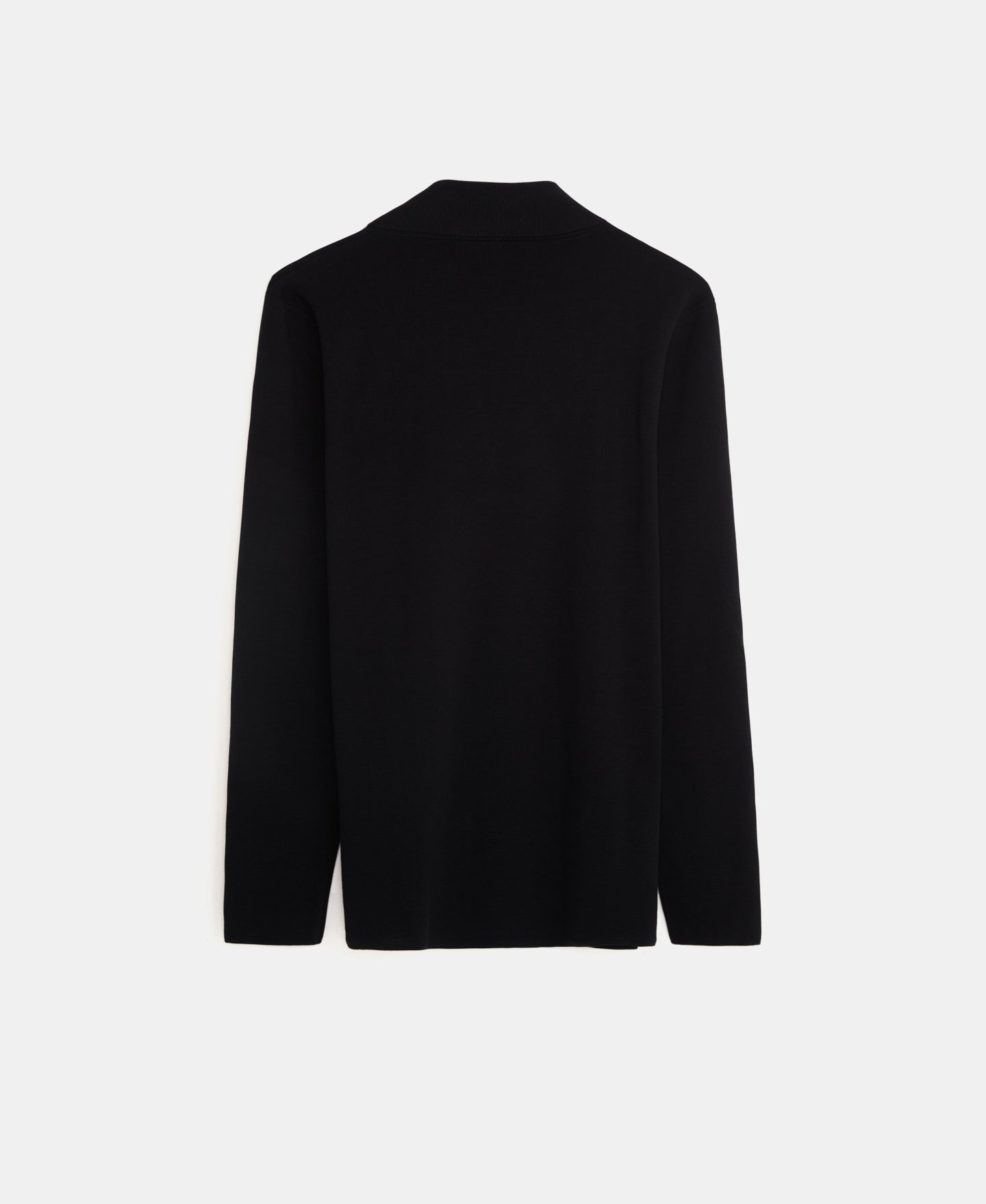 Black Cotton Knit Blazer