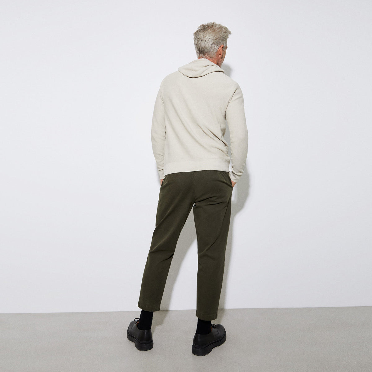 Light Grey Cotton Hoodie