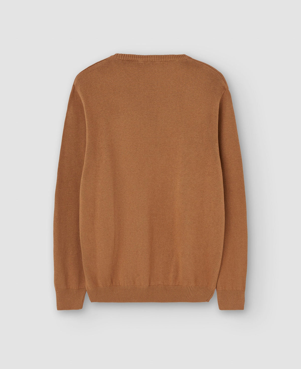 Camel Cotton And Wool Sweater