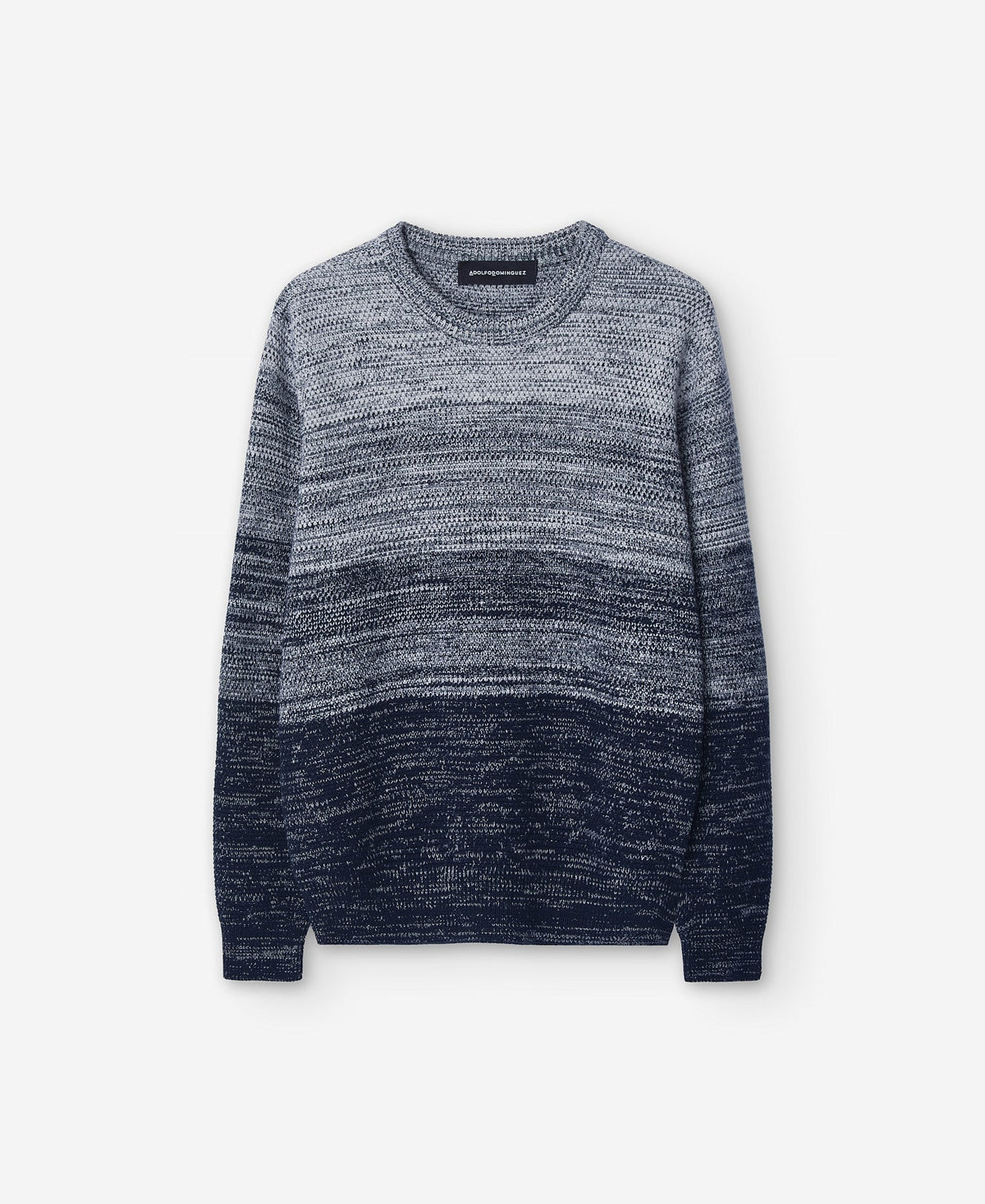 Blue Gradient Cotton Sweater