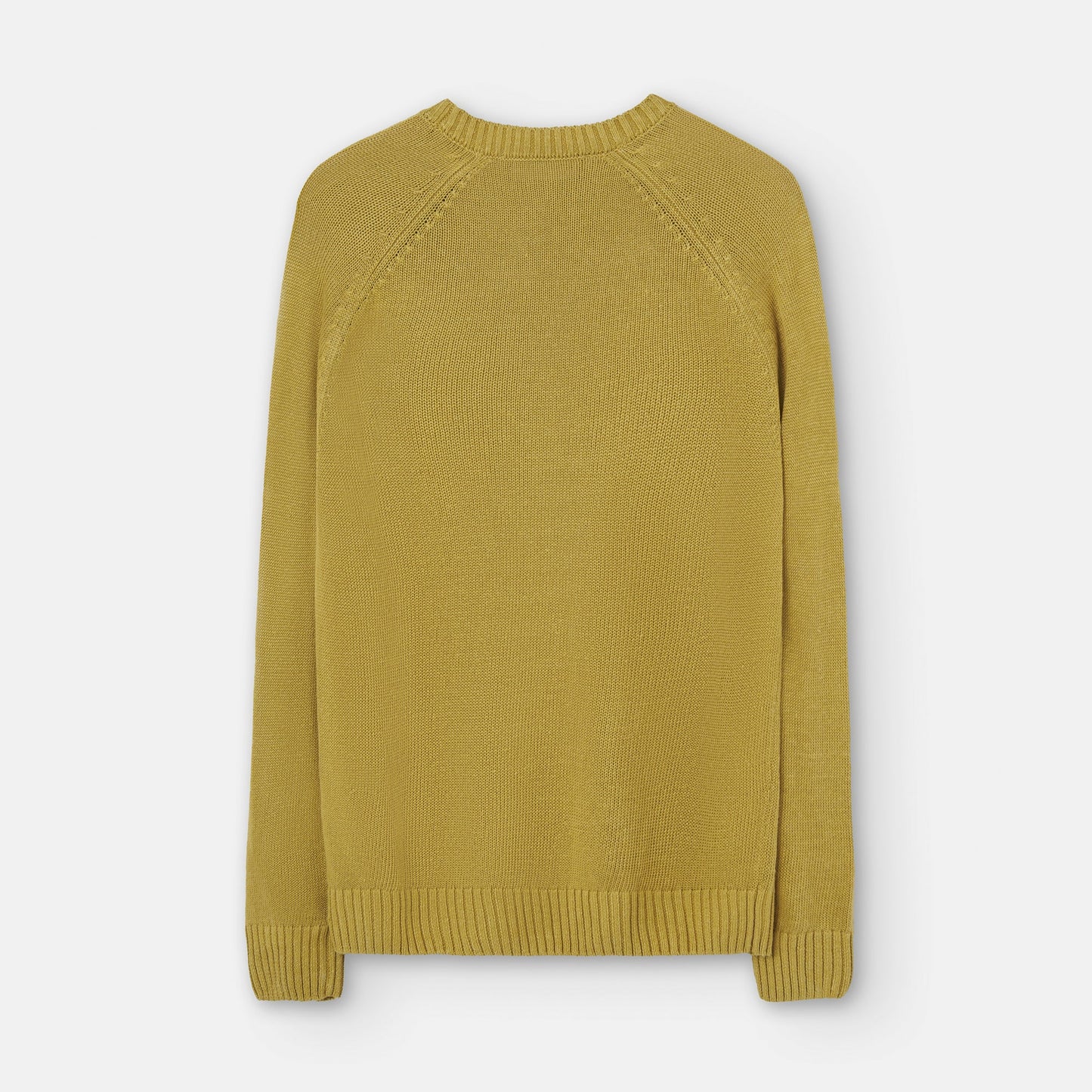 Yellow Turmeric Linen And Viscose Fluid Sweater