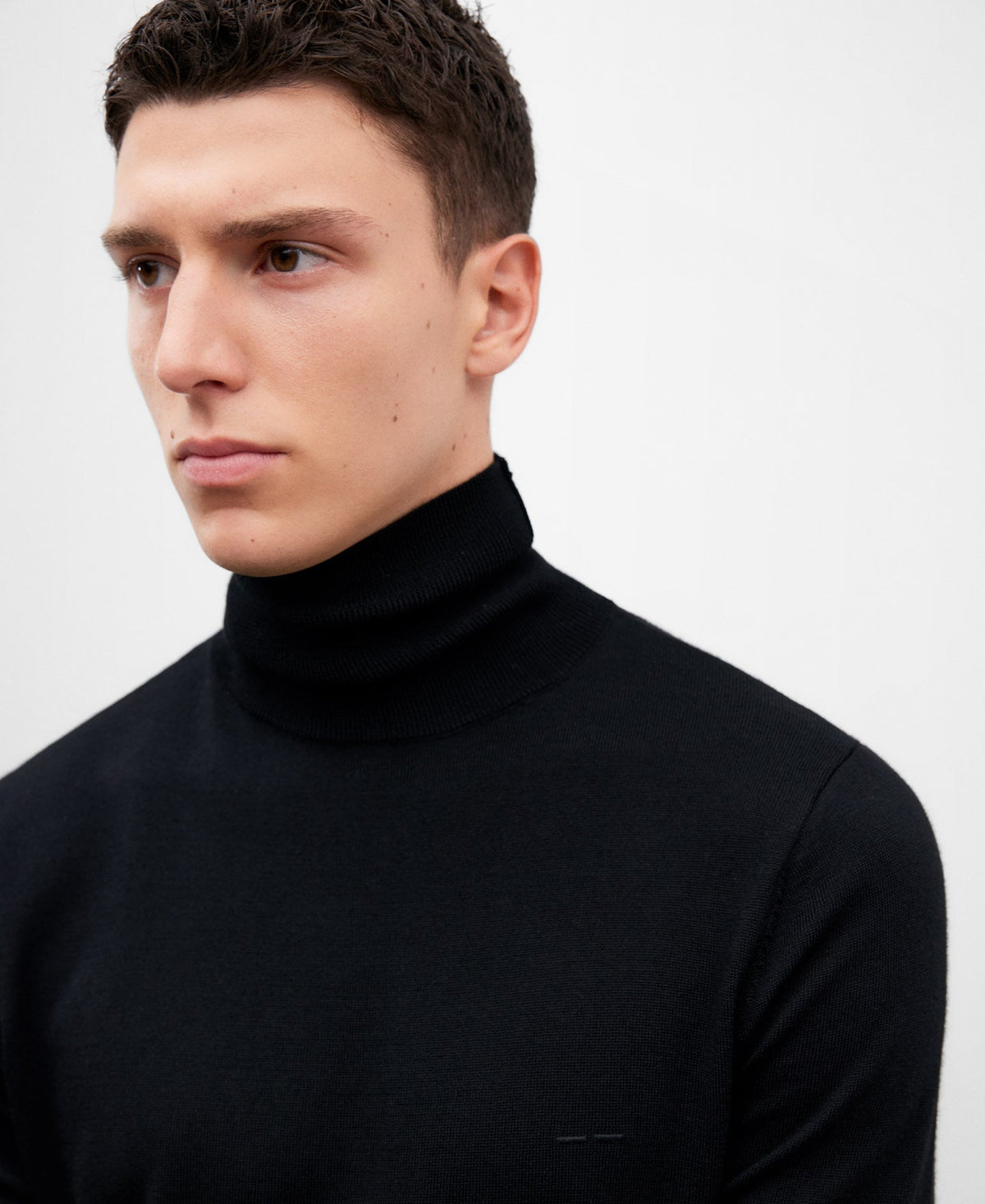 Merino Wool Turtleneck Sweater For Men