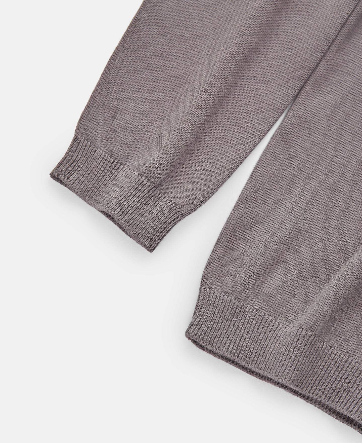 Grey Organic Cotton Crew Collar Sweater