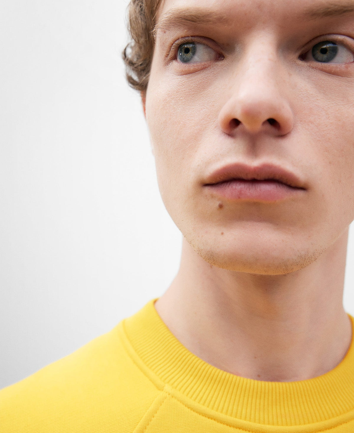 Yellow Cotton Sweatshirt