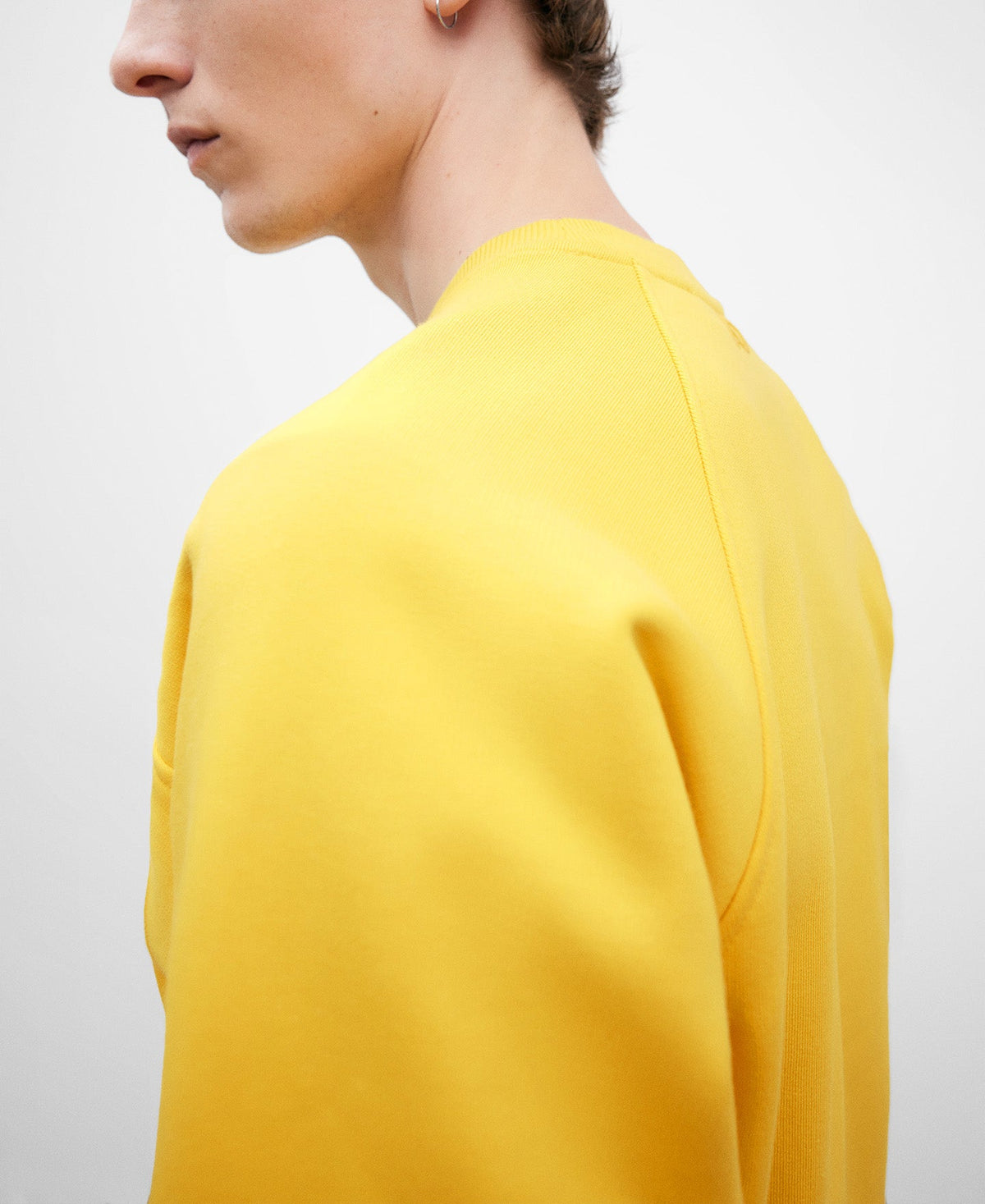 Yellow Cotton Sweatshirt