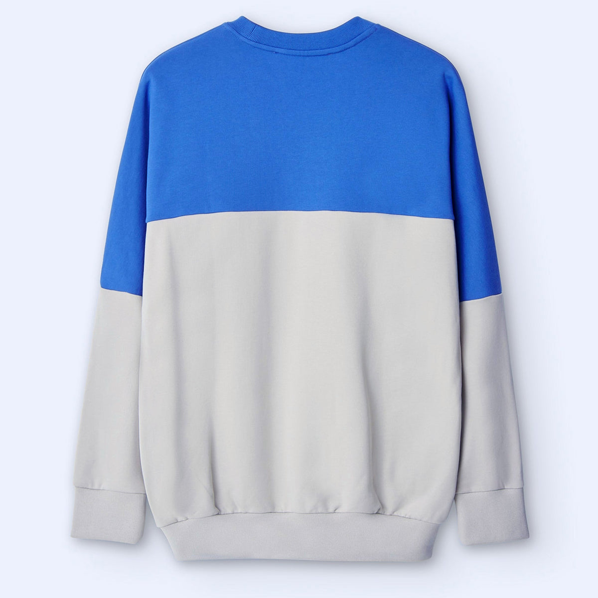 Blue/Grey Oversize Cotton Sweatshirt