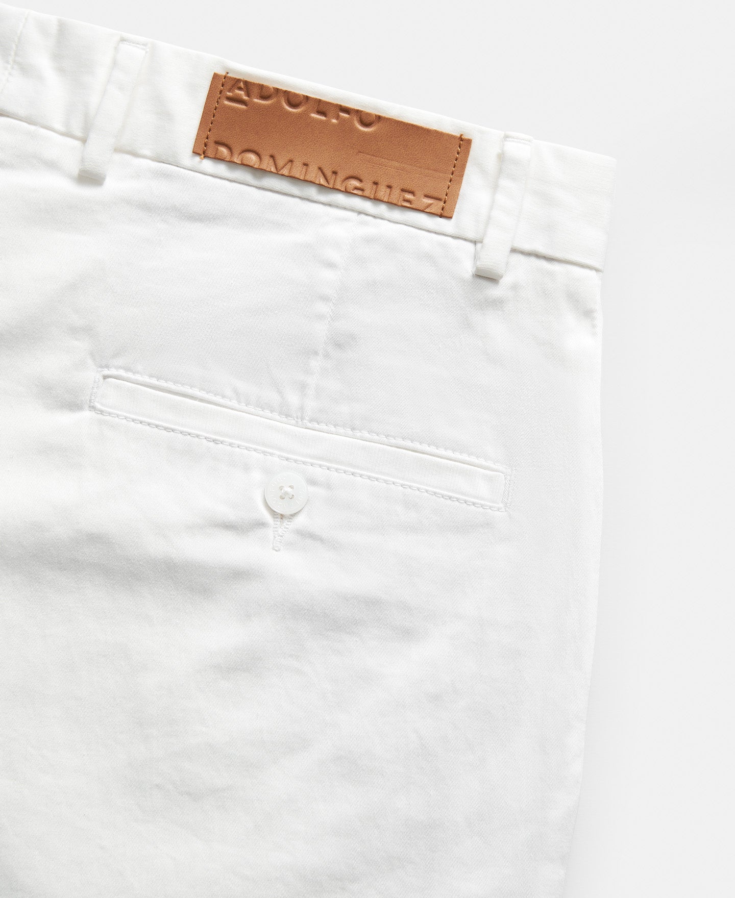 White Organic Cotton Chino Trousers