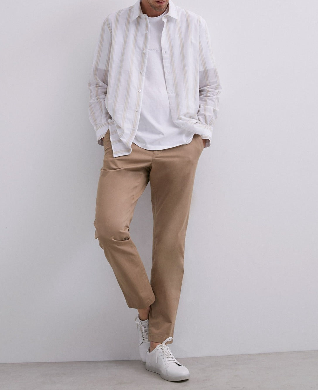 Camel Organic Cotton Chino Trousers