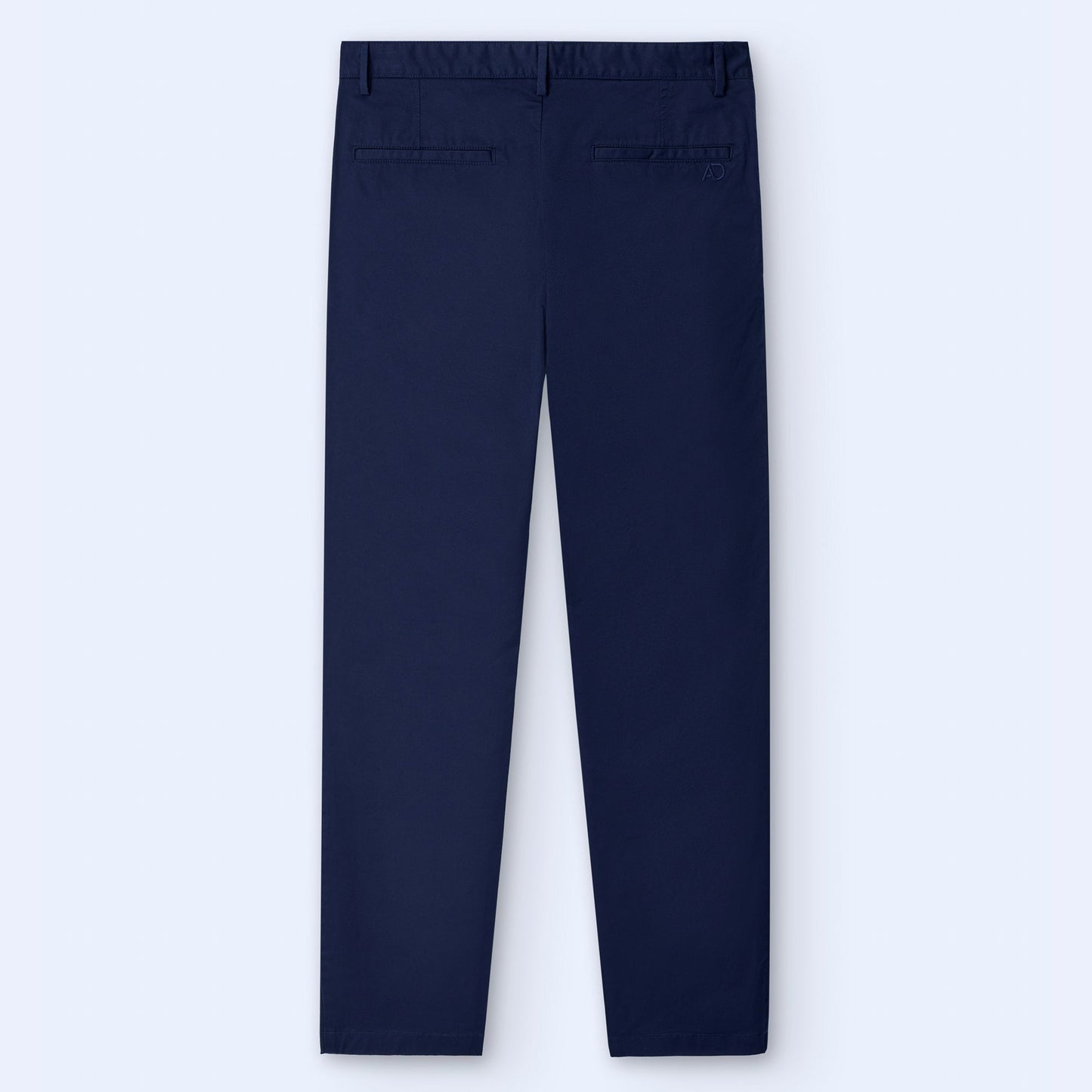 Navy Blue Cotton Chino Trousers