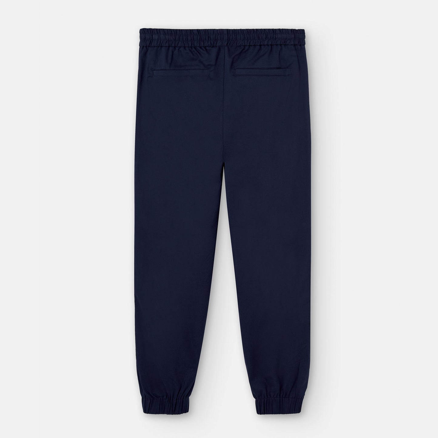 Navy Blue Cotton Jogger Pants
