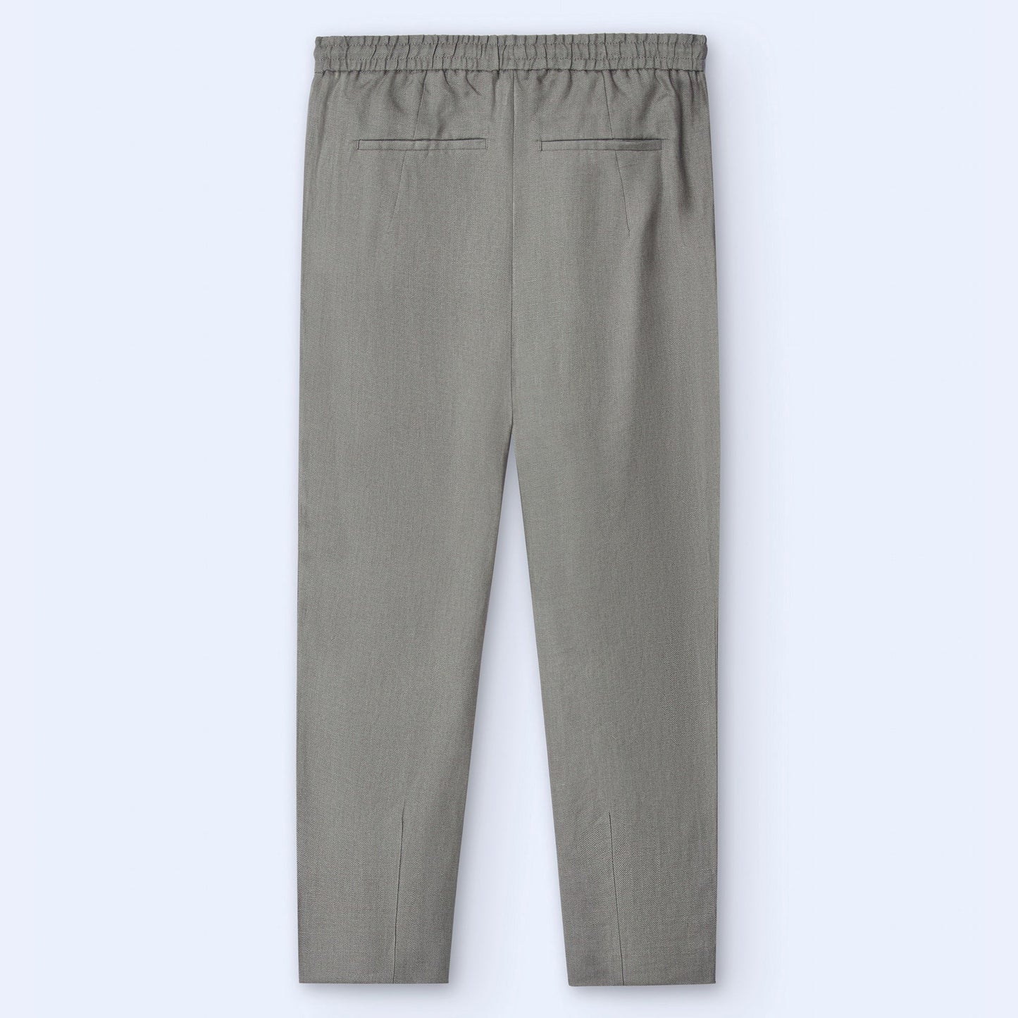 European Linen Trousers - Grey/Green