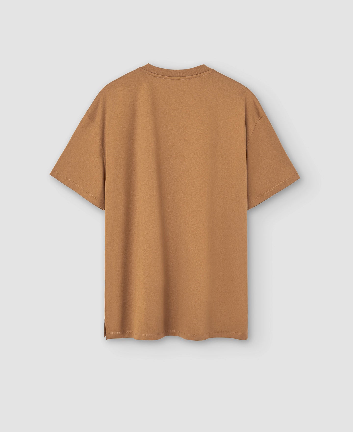 Camel Oversize Cotton T-Shirt