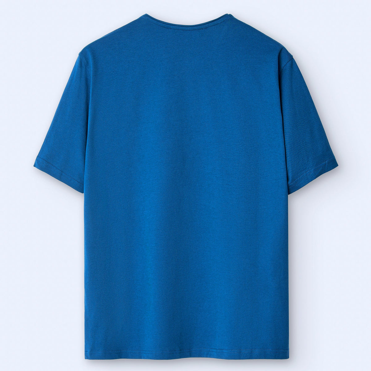 Marbled Cotton Tee in Petrol Blue