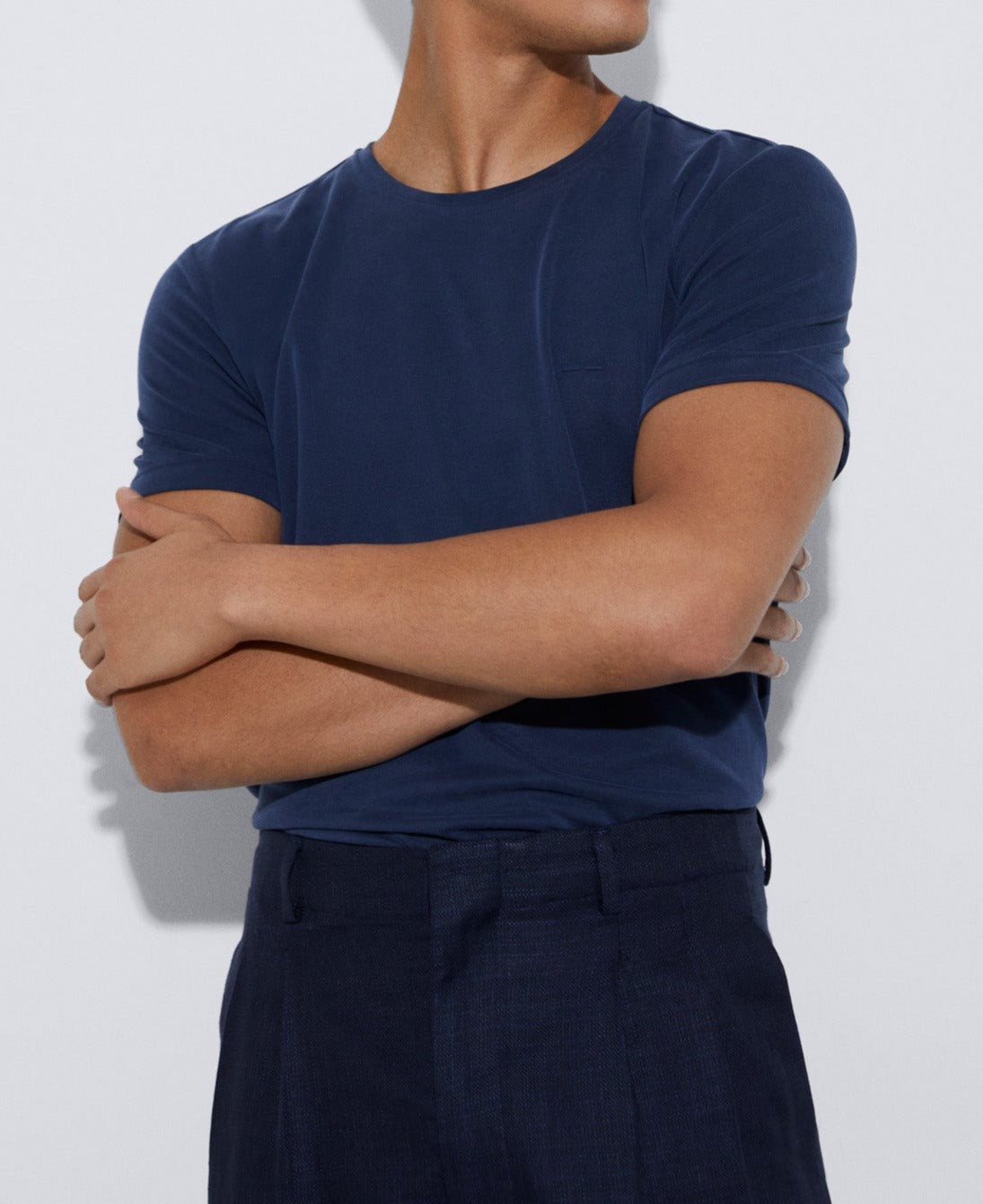 Navy Blue Responsible Modal Basic T-Shirt
