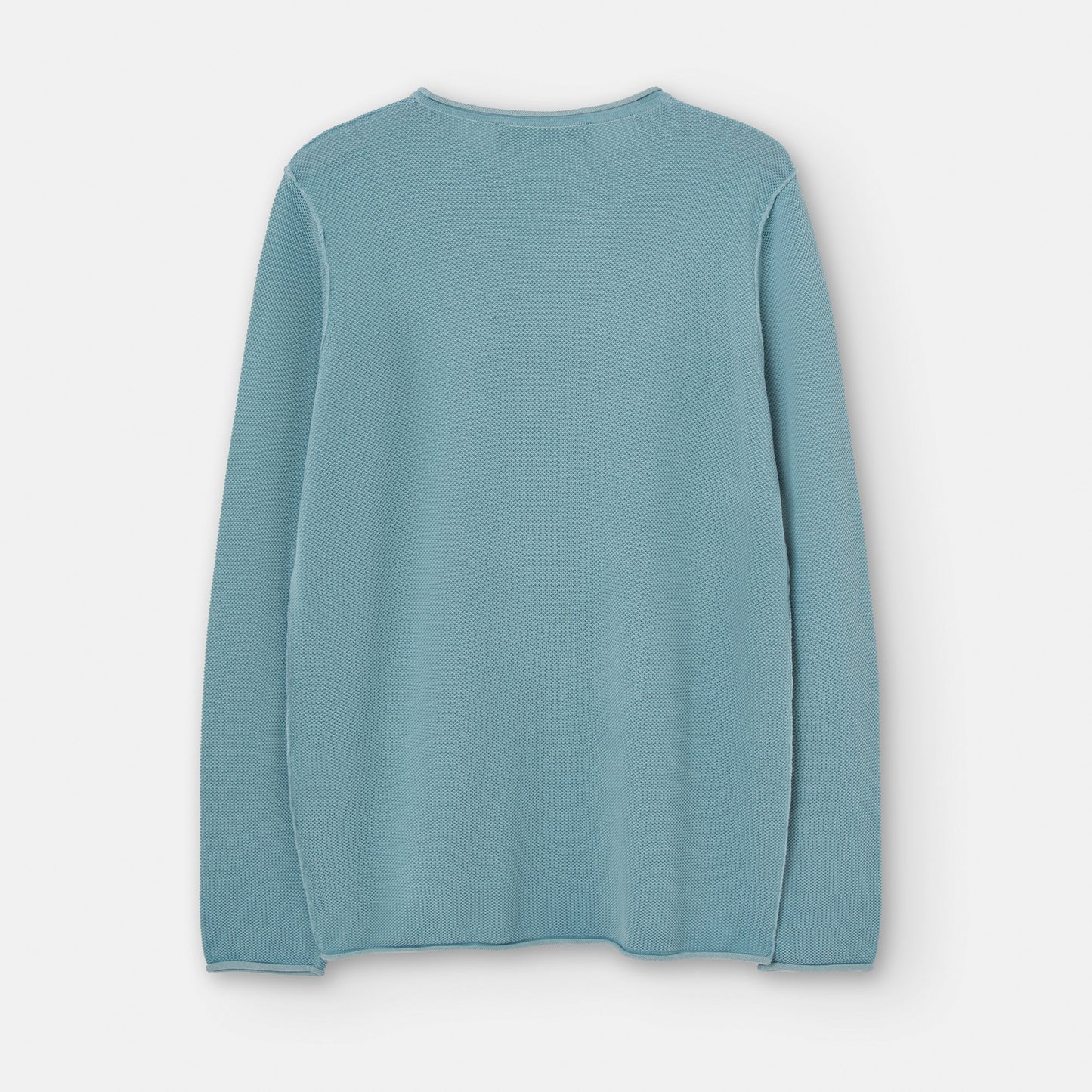 Topazblue Viscose And Cotton Roll Neck Sweater