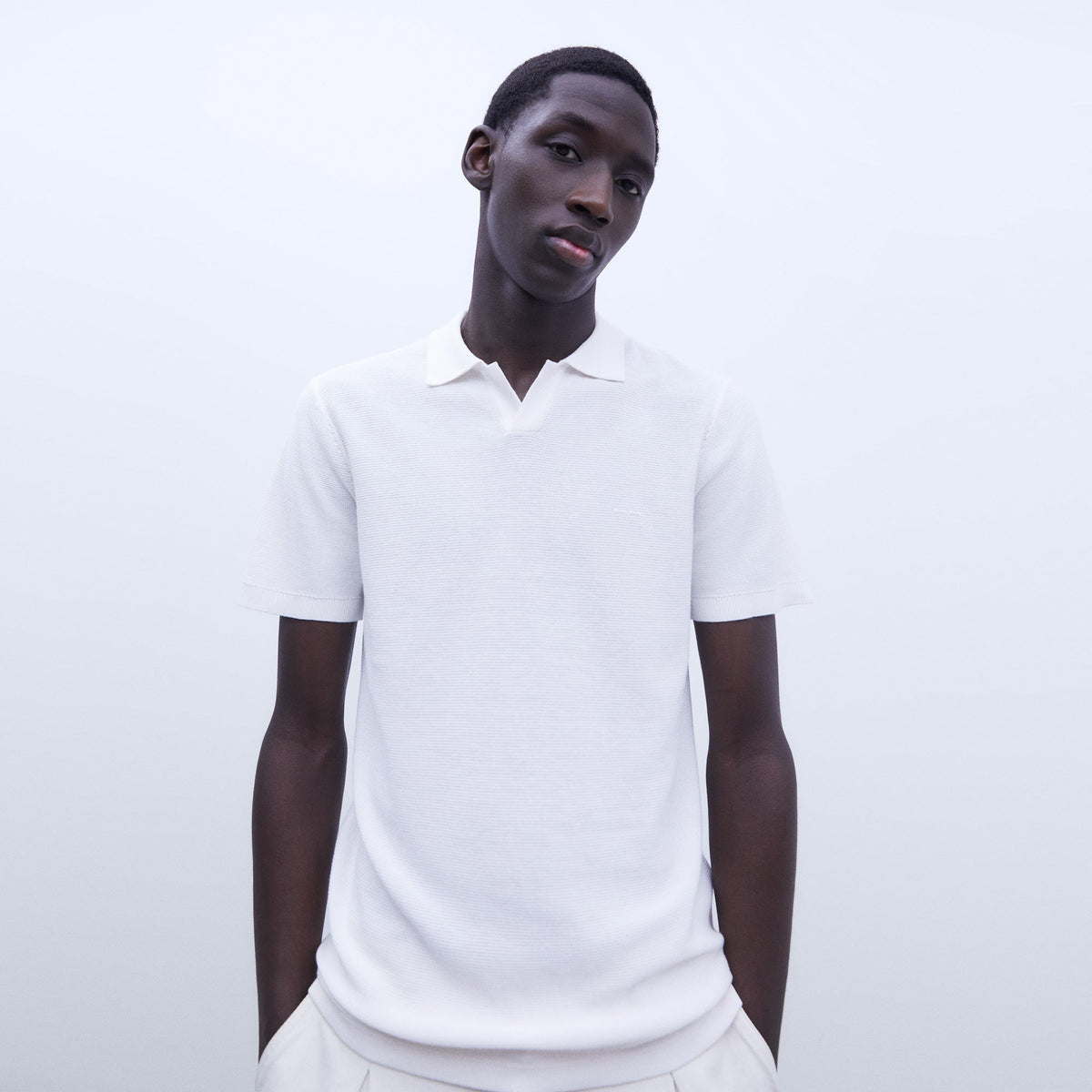 Classic White Polo Shirt For Men