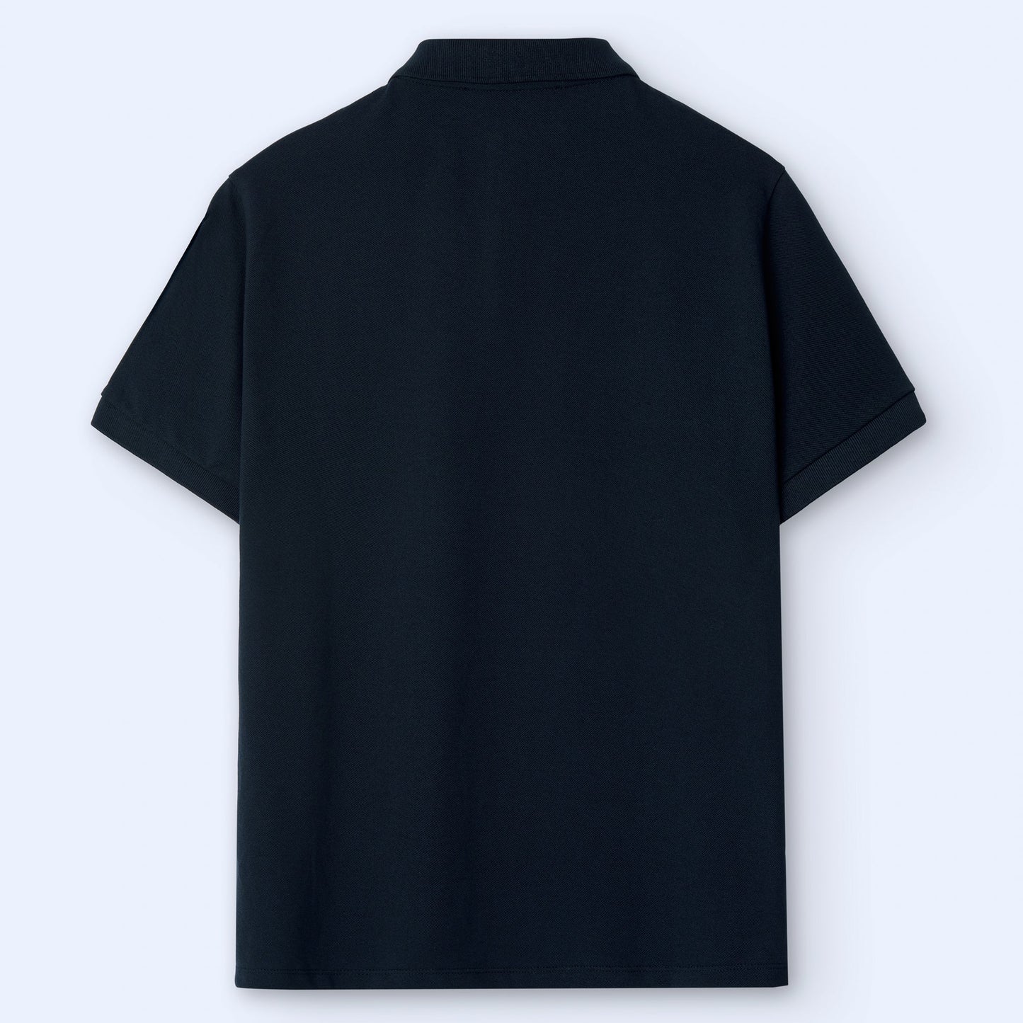 Navy Blue Cotton Polo Shirt