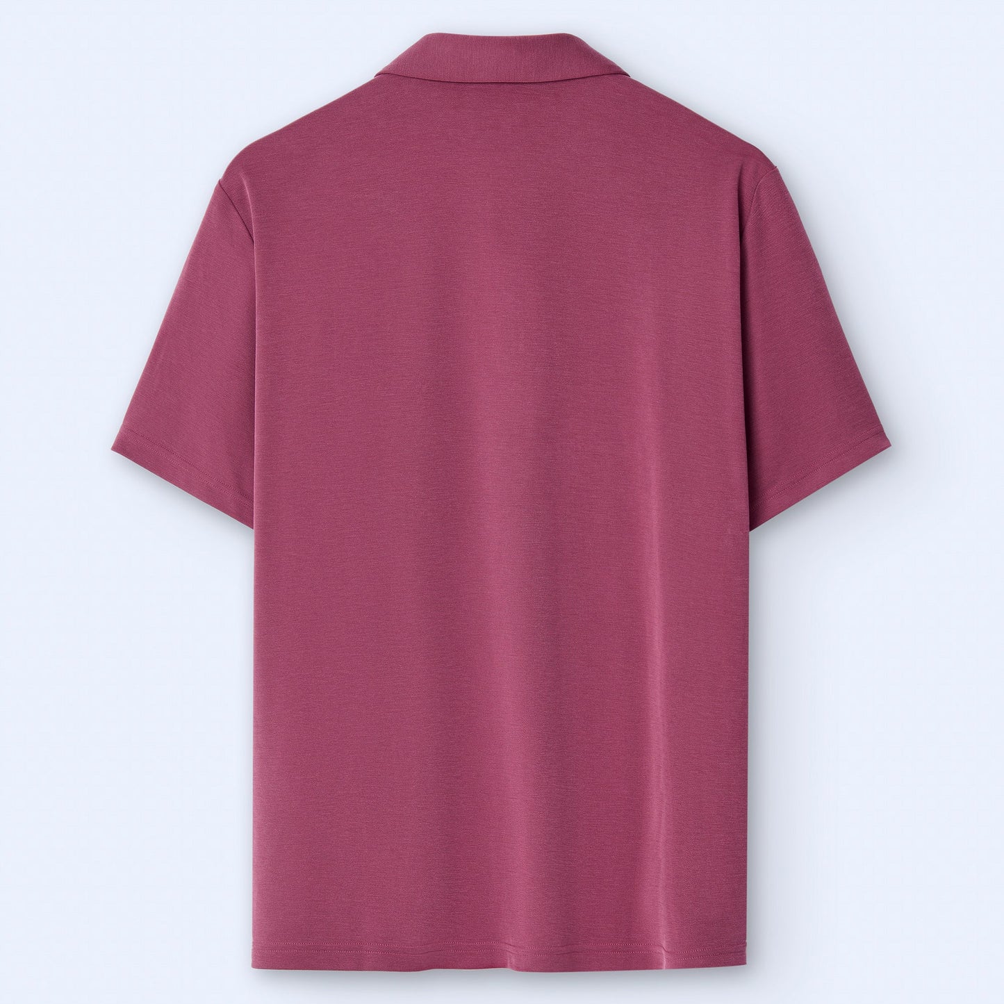 Pink Modal Polo Shirt For Men