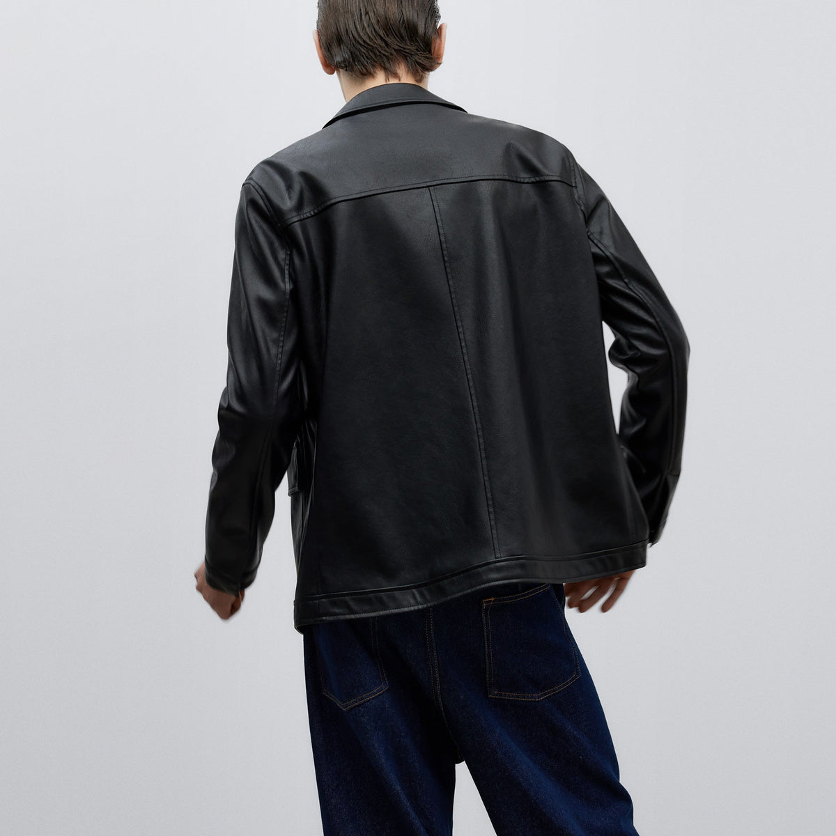 Non Leather Jacket Black