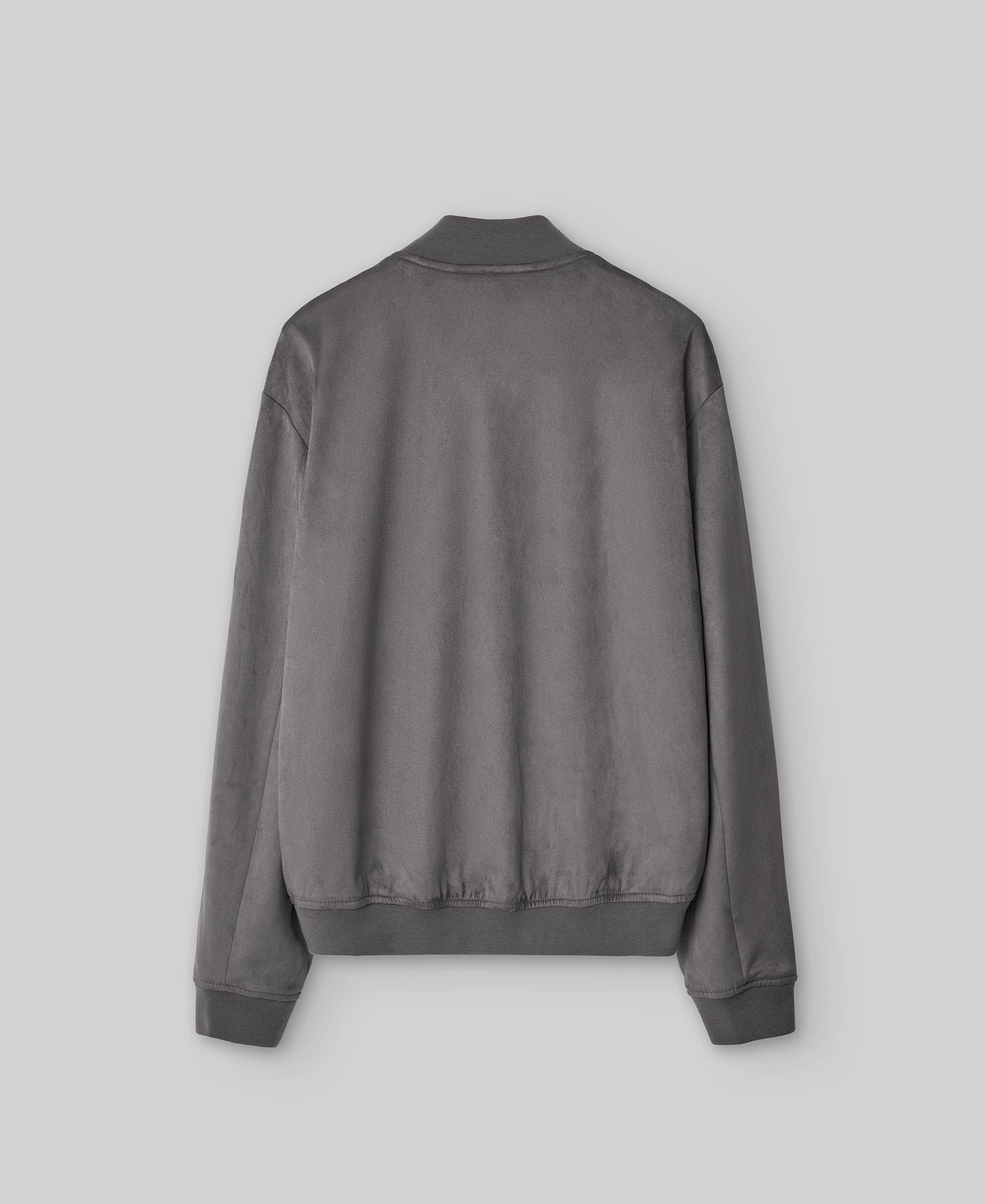 Bomber jacket with front zip man in taupe