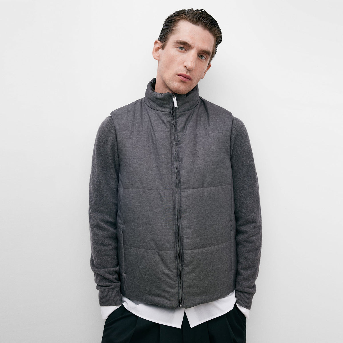 Reversible Padded Waistcoat For Menmen