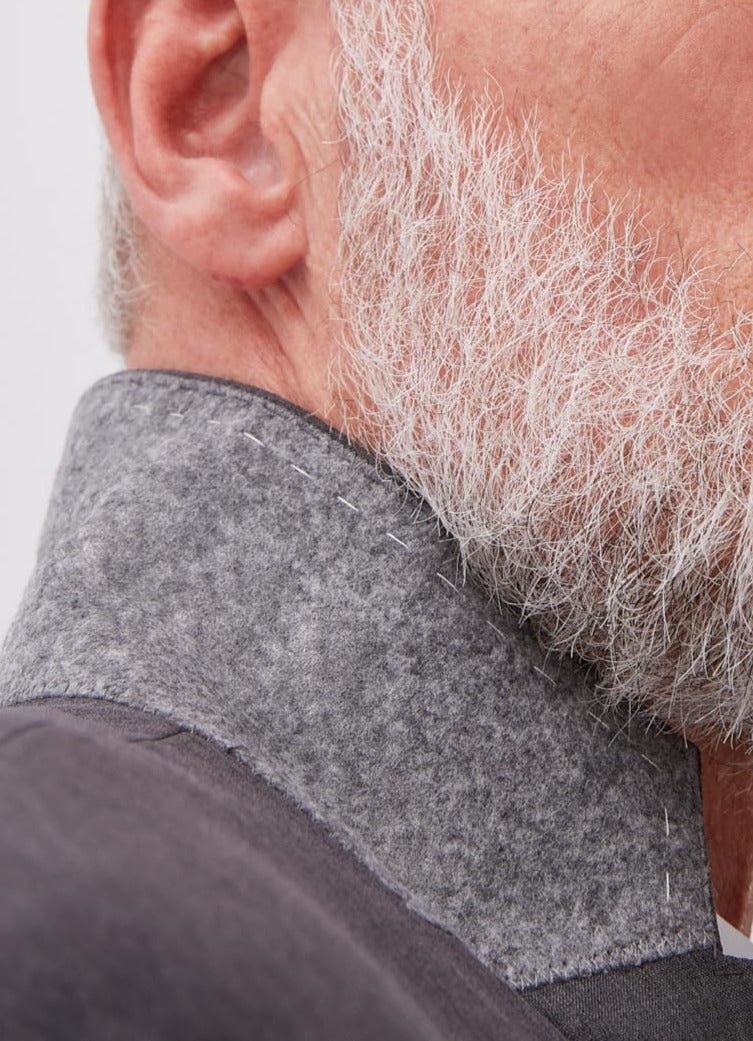 Charcoal Grey Two-Button Plain Suit