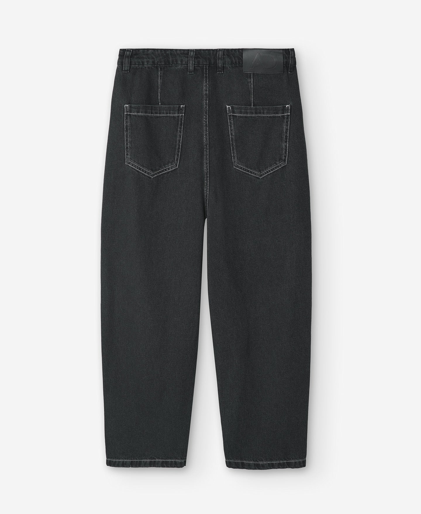 Barrel Silhouette Denim Trousers