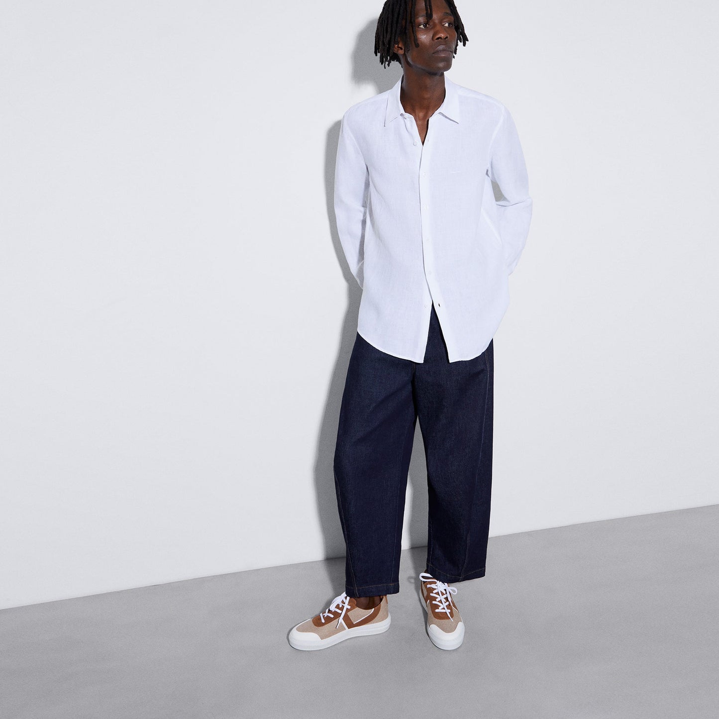 Sand Jute And Suede Slipper