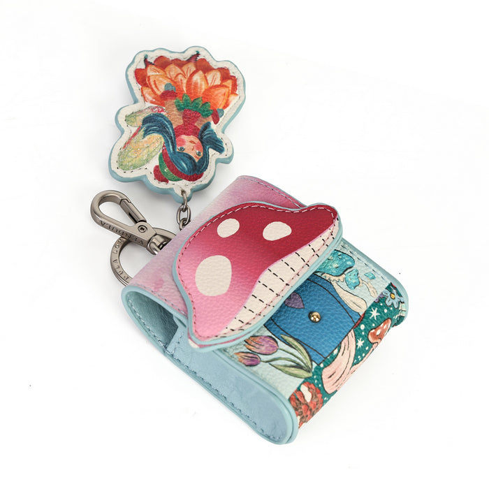 Vendula London Fairy Village Pods Case – three-quarter view with clip
