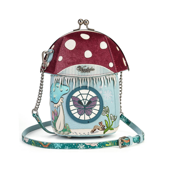 Vendula London Fairy Village Toadstool House Bag – back with round window detail