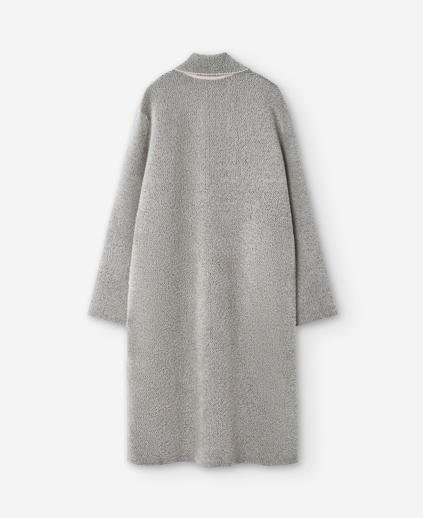 Two-Tone Nylon Fabric Coat For Women