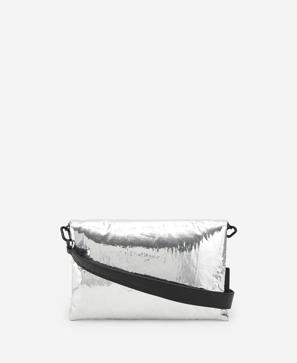 Silver Padded Shoulder Bag